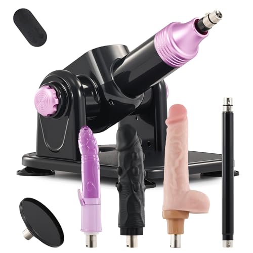 SENSUA Sexmaschine für Frauen und Männer Fickle Maschine Fickmaschine 180° Einstellbar mit 10CM Saugnapfadapter & 4 Dildos 3XLR Sexspielzeug Sextoy Liebesmaschine