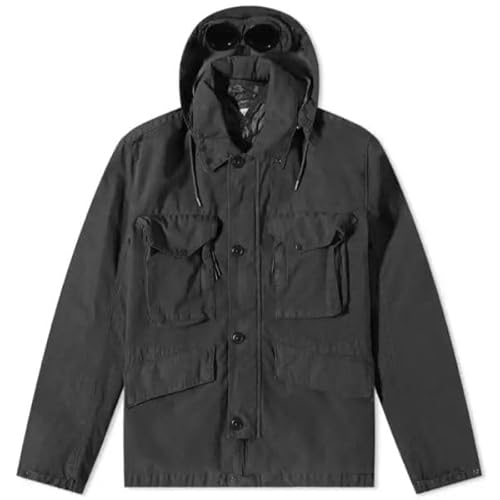 C.P. COMPANY 50 Fili Rubber Goggle Jacket, Schwarz , 50