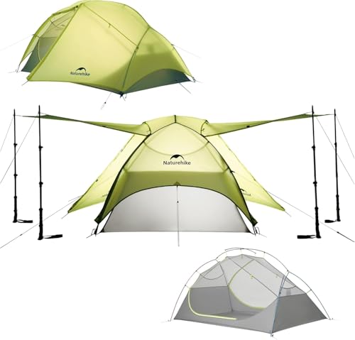 Naturehike Star River EXT Backpacking Zelt Kompaktes 2 Personen Ultraleichtes Camping Zelt Doppelte Schicht Wasserdicht Regenfest für Outdoor Wanderungen Festivals