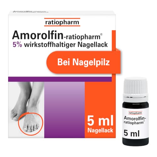 Amorolfin-ratiopharm 5% wirkstoffhaltiger Nagellack, 5 ml, bei Nagelpilz