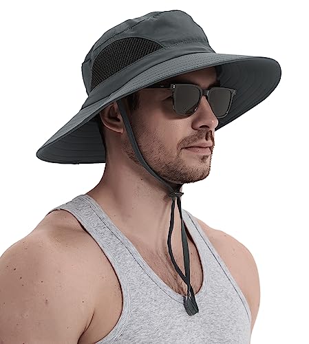Wmcaps Sonnenhut Herren UV Schutz, Breite Krempe Wanderhut Damen
