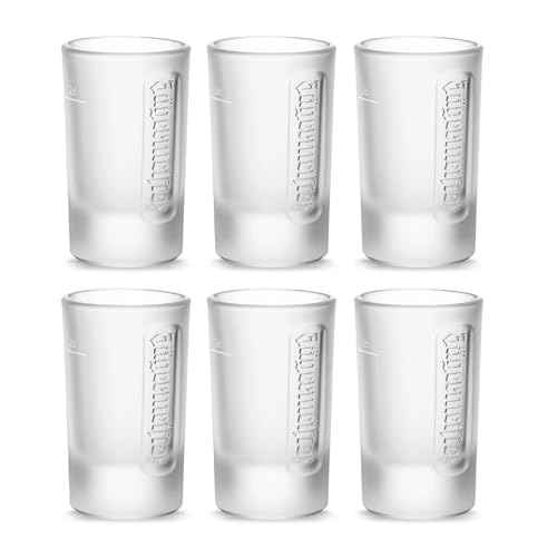 Jägermeister Shotgläser Set 2cl - 6er Set Schnapsglas - Spülmaschinenfest und Standfestes Likörglas - Das Original - Schnaps und Likör Glas