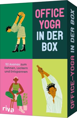 Office-Yoga in der Box: 52 Asanas zum Dehnen, Lockern und Entspannen | Karten mit Übungen für Büro und Homeoffice, gegen Rücken- und Kopfschmerzen, für bessere Konzentration