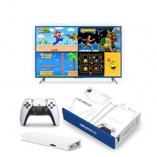 Retro HDMI Konsole mit 2 kabellosen Controllern und integrierter Spielesammlung