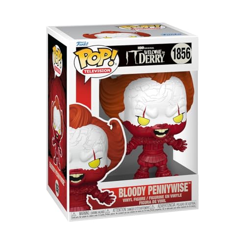 Funko POP! Television: IT - Welcome to Derry - Bloody Pennywise - Sammelbare Vinylfigur - Geschenkidee - Offizielles Merchandise - Spielzeug für Kinder & Erwachsene - Modellfigur für Sammler