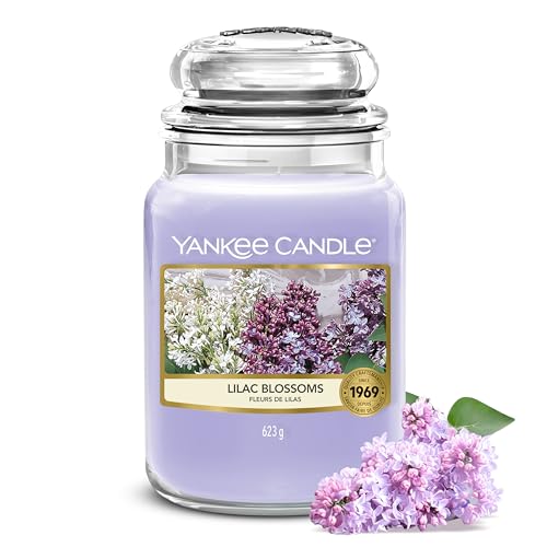 Yankee Candle Duftkerze | Lilac Blossoms Großes Glas | Lange Brenndauer: bis zu 150 Stunden | für Frauen