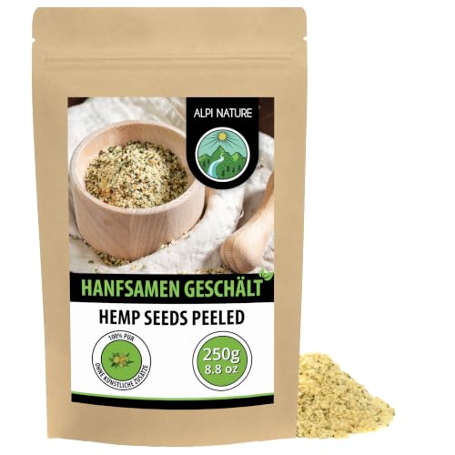 Alpi Nature Hanfsamen geschält 250g, Hanf Samen ganz geschält