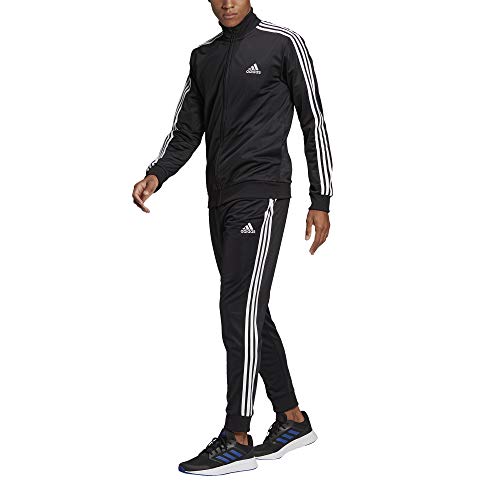 Adidas GK9651 M 3S TR TT TS Tracksuit mens top:black/white bottom:black/white , 48