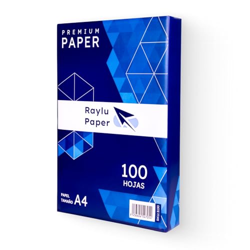 RAYLU PAPER - A4 80g 100 Blatt Premium Mehrzweckpapier für Laserdrucker, Inkjet und Kopierer, für Büro und Zuhause