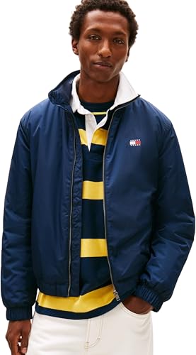 Tommy Jeans Herren Tjm Essential Padded Jacket Ext Dm0dm21936 Pufferjacke, BLUE (Dark Night Navy), XS EU