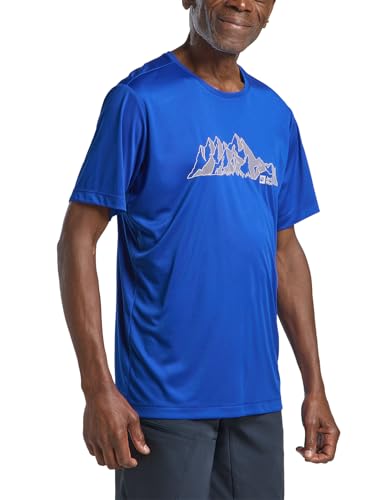 Jack Wolfskin Herren Peak Graphic M T-Shirt, MTN Vibrant Blue, XL EU
