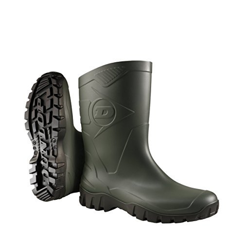 DUNLOP Dee Gummistiefel, Halbhohe Regenstiefel Wasserdicht, Grün, Größe 40