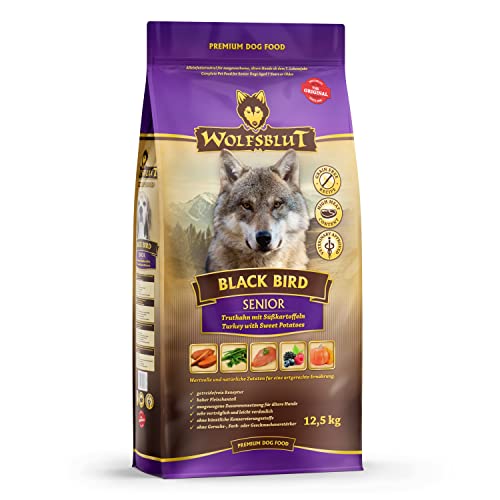 Wolfsblut - Black Bird Senior - 12,5 kg - Truthahn - Trockenfutter - Hundefutter - Getreidefrei
