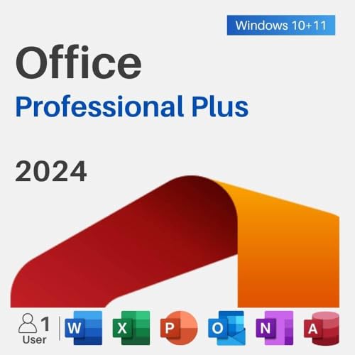 Microsoft Office 2024 Professional Plus | VOLLVERSION/KEIN ABO | 1 PC/NOTEBOOK | 32 & 64 Bit | Online Aktivierungsschlüssel