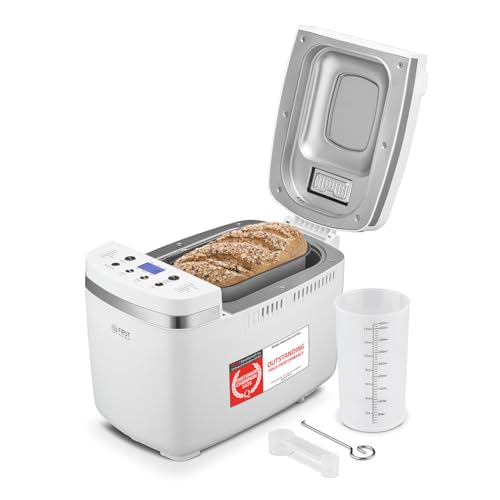 TZS First Austria Multifunktionaler Brotbackautomat | 14 Programme | Zutatenspender | Teigmenge 900g und 1350g | einstellbare Bräunungsgrade | Timer | Warmhaltefunktion | automatische Abschaltung