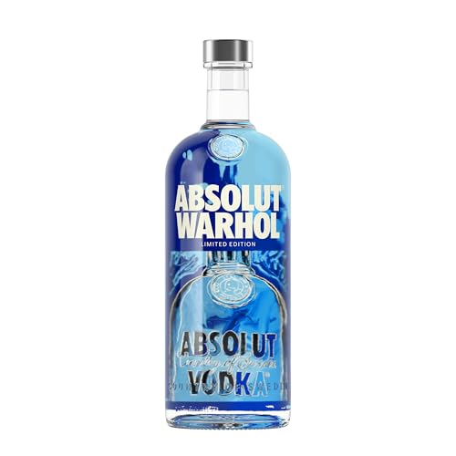 Absolut Vodka Original Andy Warhol Limited Edition Design 2024, Premium Wodka, ideal für Cocktails & Longdrinks, Sammlerstück, 40% Vol., 1 x 1 Liter