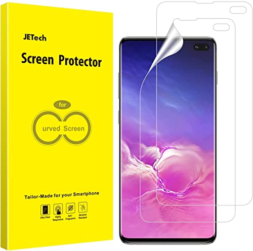 JETech Schutzfolie Kompatibel mit Samsung Galaxy S10 Plus S10+, TPU Ultra HD Folie, Fall Freundlich, 2 Stück