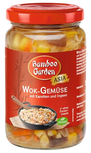 Bamboo Garden - Wok-Gemüse mit Karotten und Ingwer, küchenfertig | 180 g
