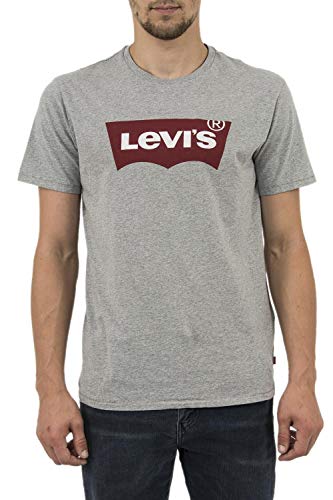 Levi's Herren Graphic Set-In Neck T-Shirt, Batwing Logo, Grey, XXL