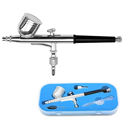 Awsuc Airbrush Set Dual Action Düse 0,3 mm Pistole Spritzpistole Lackierpistole für Werbeillustrationen, Bodypainting, Modellbau, Nail Design