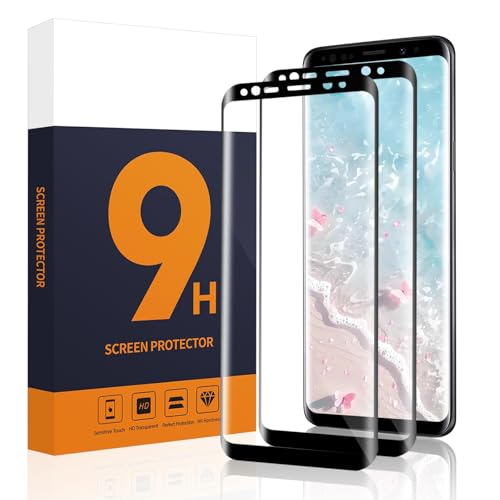 Carantee für Panzerglas für Samsung Galaxy S8+/S8 Plus Schutzfolie, 2 Stück Ultradünn 9H Bruchsicher Displayschutzfolie, 3D Vollbildabdeckung Wasserdicht Anti-Staub Schutzglas Folie für S8 Plus