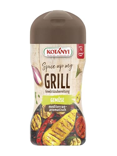 KOTÁNYI Grill Gemüse Grillgewürz 110g - Feinstes Grillgemüse mit Kotanyi-Gewürz - Gewürzmischung zum Grillen - 100% natürliche Zutaten - [Jetzt für die nächste Grillerei bestellen!]