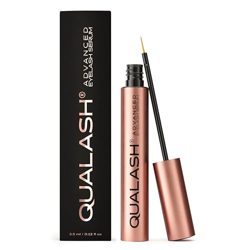Wimpernserum für Long Lashes – QUALASH® Advanced Lash & Eyelash Serum 3,5 ml für schnell Wachstum, Testsieger mit patentierter QUA-X Wachstumsformel, sichtbare Ergebnisse in 4 Wochen klinisch getestet