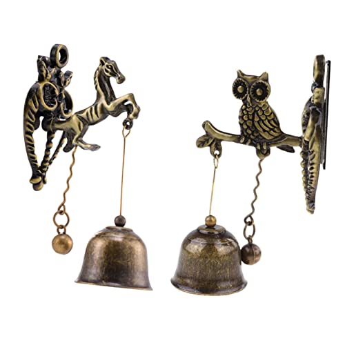 DECHOUS 2stücke Tier-Shop Türglocke Kreative Metallglocke Für Eingänge Dekorative Und Praktische Türschelle Für Geschäfte Und Gärten