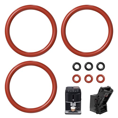 9 Stück Dichtungsringe Set für Siemens EQ5, EQ6, EQ6 Plus, EQ7, EQ8, Gaggenau, Bosch, Neff Kaffeemaschinen Brüheinheit, O-Ring Dichtungen für Kaffeemaschinen