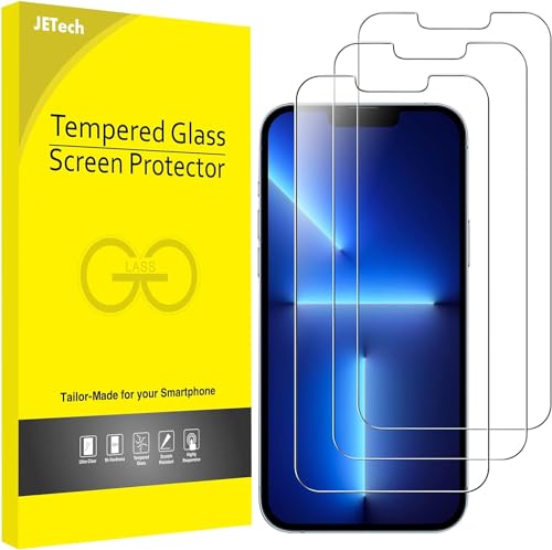 JETech Schutzfolie Kompatibel mit iPhone 13/13 Pro 6,1 Zoll, Gehärtetem Glas, 3 Stück