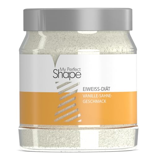 My perfect Shape - Eiweiß Diät Pulver als Mahlzeitenersatz - Schnell und lecker (Vanille-Sahne) - Protein-Shake für Muskelerhaltung - 500 g (25 Diät Shakes)