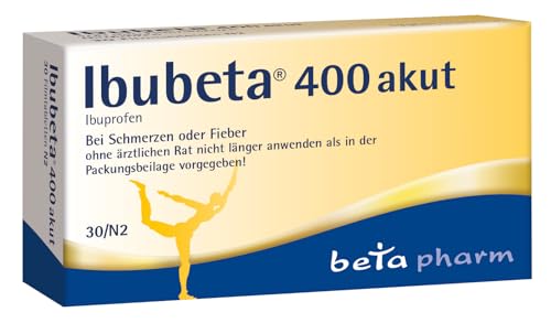 IBUBETA 400 akut - 400 mg Ibuprofen Filmtabletten, 30 teilbare Tabletten