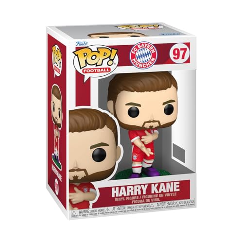 Funko POP! Football: FC Bayern München - Harry Kane - Sammelbare Vinylfigur - Geschenkidee - Offizielles Merchandise - Spielzeug für Kinder & Erwachsene - Modellfigur für Sammler und zur Ausstellung