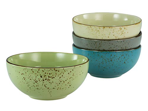 Creatable, 23421, Serie Nature Collection - Buddhabowl, 4-teiliges Geschirrset für 4 Personen, Bowl-Set aus Steinzeug, spülmaschinen- und mikrowellengeeignet, Qualitätsproduktion