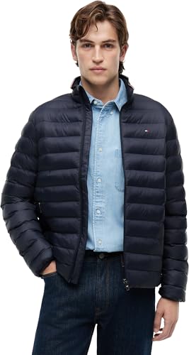Tommy Hilfiger Herren Core Packable Recycled Jacketmw0mw39990 Andere Jacken, Blue (Desert Sky), XL EU