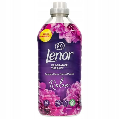 Lenor Weichspüler Konzentrat für die Waschmaschine, 86 Wäschen, Amethyst-Rosa und Moschusnoten, langanhaltende Frische und Weichheit pflanzlichen Ursprungs, parfümierte Bettwäsche bis zu 1 Woche