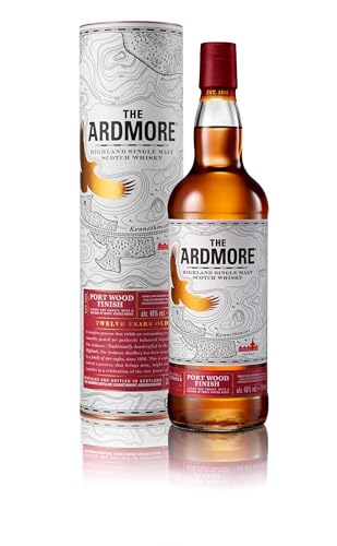 Ardmore 12 Jahre | Port Wood Finish Single Malt Whisky | mit Geschenkverpackung | 46% Vol | 700ml Einzelflasche
