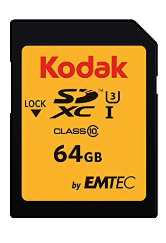 Kodak Ultra SD-Speicherkarte 64GB, UHS-I U3 V30, Class10, Lesegeschwindigkeit bis 95MB/s und Schreibgeschwindigkeit bis 85MB/s