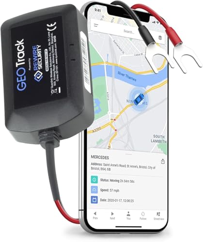 GpsLive Geo Track GPS Tracker Auto, Wohnmobil, Kfz | Made in Europe | Einfache Installation | Livetracking mit App | Keine SIM benötigt | GPS Tracker Sender | Peilsende