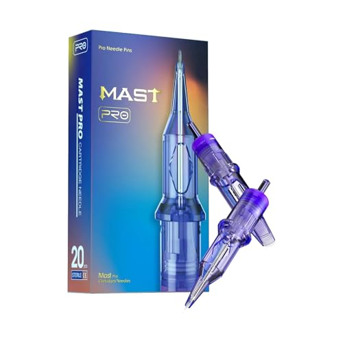 Mast Pro Tattoo Cartridges Nadeln Set 20 Stück #12 0.35mm 1203RL Standard Bugpin Round Liner Microblading Cartridge Tattoo Nadeln für Tattoo Maschine Pen