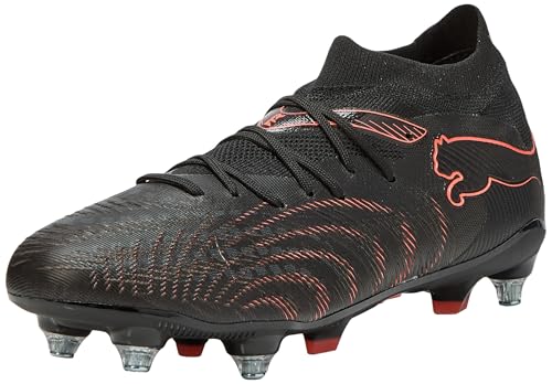 PUMA Unisex Future 9 Match MXSG Fußballschuh, schwarz-leuchtendes Rot, Starkes Grau, Größe 44, Puma Schwarz leuchtendes Rot, Starkes Grau, 44 EU