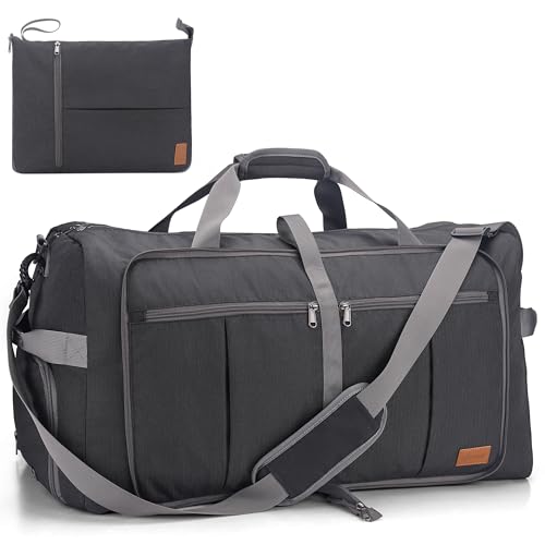 Upeelife Faltbare Reisetasche für Herren Damen, 125L Große Wasserdicht Reisetaschen, Leicht Weekender Sporttasche Saunatasche Groß Travel Duffle Bag Handgepäck mit Schuhfach