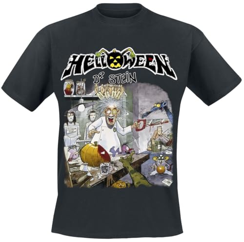 Helloween Dr. Stein Männer T-Shirt schwarz 4XL 100% Baumwolle Band-Merch, Bands, Nachhaltigkeit