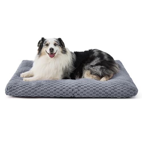 BEDSURE Hundekissen Grosse Hunde waschbar,104x69x9cm,grau