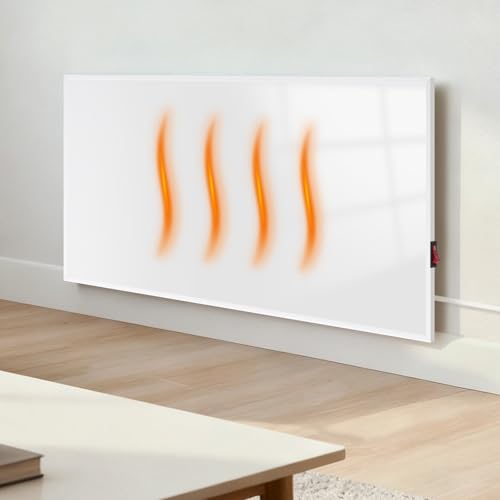 meoaow Infrarot Wandheizung, 170W Infrarotheizung Wandmontage mit Überhitzungsschutz, Leiser Elektroheizung Energiesparend Infrared Heater fur Schlafzimmer Badezimmer Büro Wohnheim