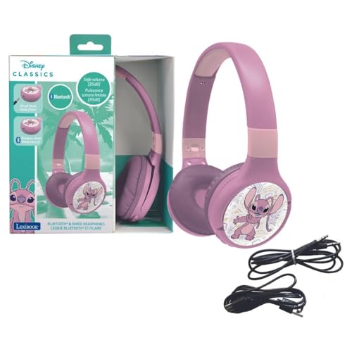 Lexibook, Stitch Angel, Bluetooth-Kopfhörer, pink, HPBT010D1LXB