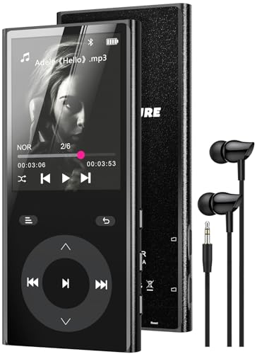 MP3 Player Bluetooth, Kein Speicherpl Musik Player 2 TF-Kartensteckplätzen