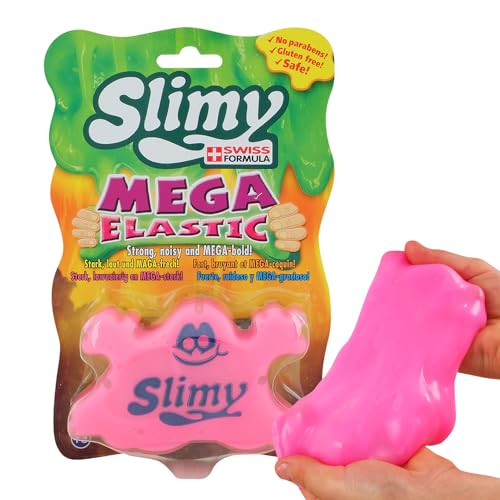 SLIMY Mega Elastic 150g - Original Mega Slime Spielmasse für Kinder, Spielspaß mit superdehnbarem Schleim in der Original Slimy Dose, elastische Spielknete (ab 3 Jahre)