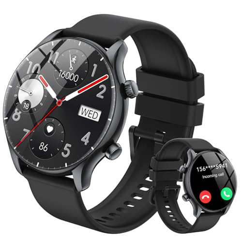 vamout Smartwatch Herren Damen Rund mit Telefonfunktion/AI Assistentin,1.39