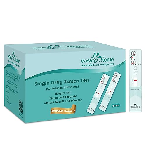 Easy@Home 15×Drogentest Cannabis Urin THC Marihuana Haschisch Einzel Panel- Drogenschnelltest Urintest Teststreifen